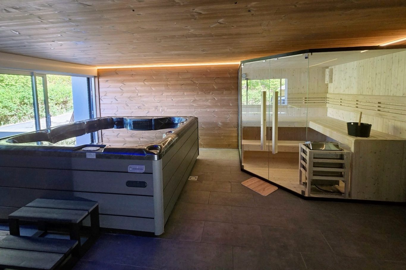 Spa privatif Chalets des Privilèges - Location saisonnière haut de gamme à Gérardmer