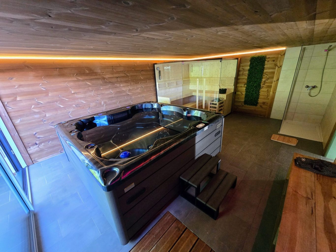 Spa privatif Chalets des Privilèges - Location saisonnière haut de gamme à Gérardmer